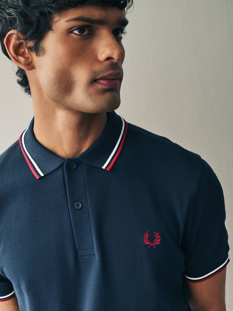 Fred Perry Twin Tipped Polo Shirt - Image 3 of 4