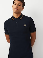Fred Perry Mens Twin Tipped Polo Shirt - Image 1 of 8