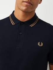 Fred Perry Mens Twin Tipped Polo Shirt - Image 5 of 8