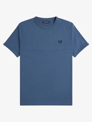 Синий - Fred Perry Cotton T-Shirt - Image 6 of 7