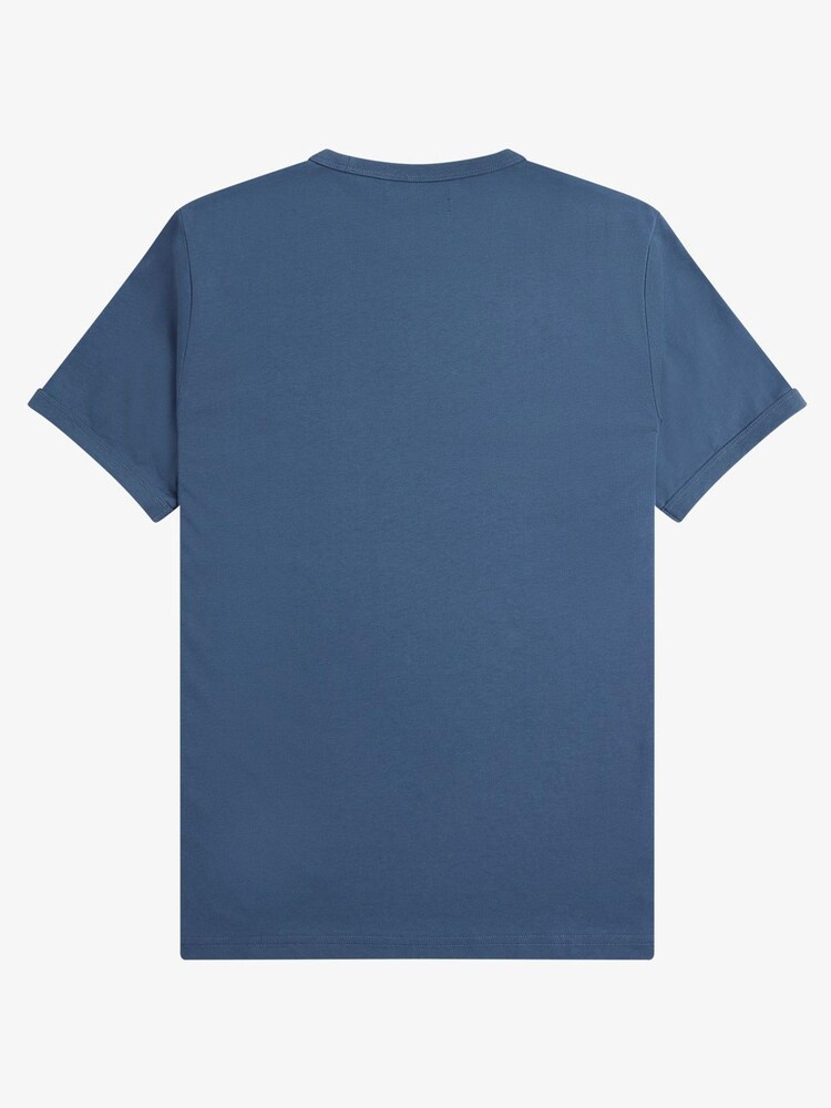 Синий - Fred Perry Cotton T-Shirt - Image 7 of 7
