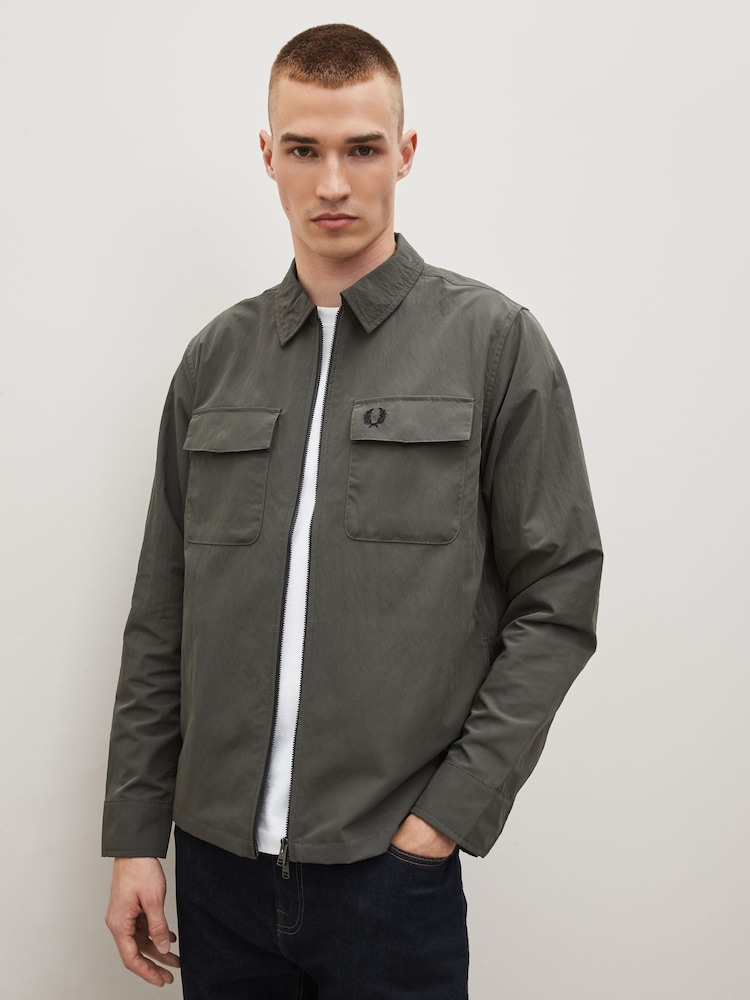 Fred Perry Zip Through Lightweight Jacket - Image 1 of 8