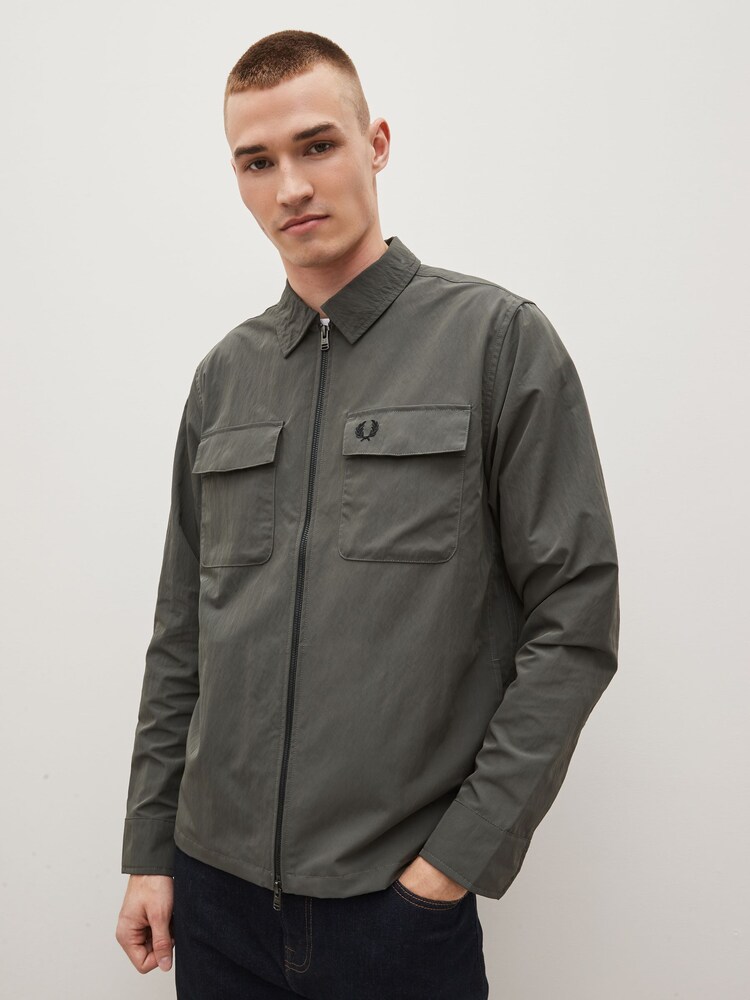 Fred Perry Zip Through Lightweight Jacket - Image 2 of 8