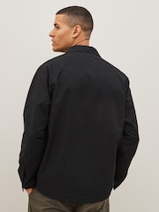 Fred Perry Black Utility Shacket Overshirt - Image 3 of 8