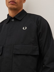 Fred Perry Black Utility Shacket Overshirt - Image 5 of 8