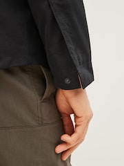 Fred Perry Black Utility Shacket Overshirt - Image 6 of 8