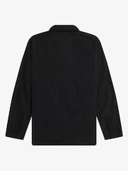 Fred Perry Black Utility Shacket Overshirt - Image 8 of 8