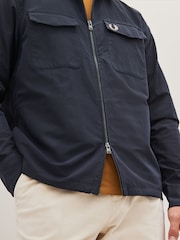 Темно-синий - Fred Perry Zip Up Lightweight Jacket - Image 5 of 5
