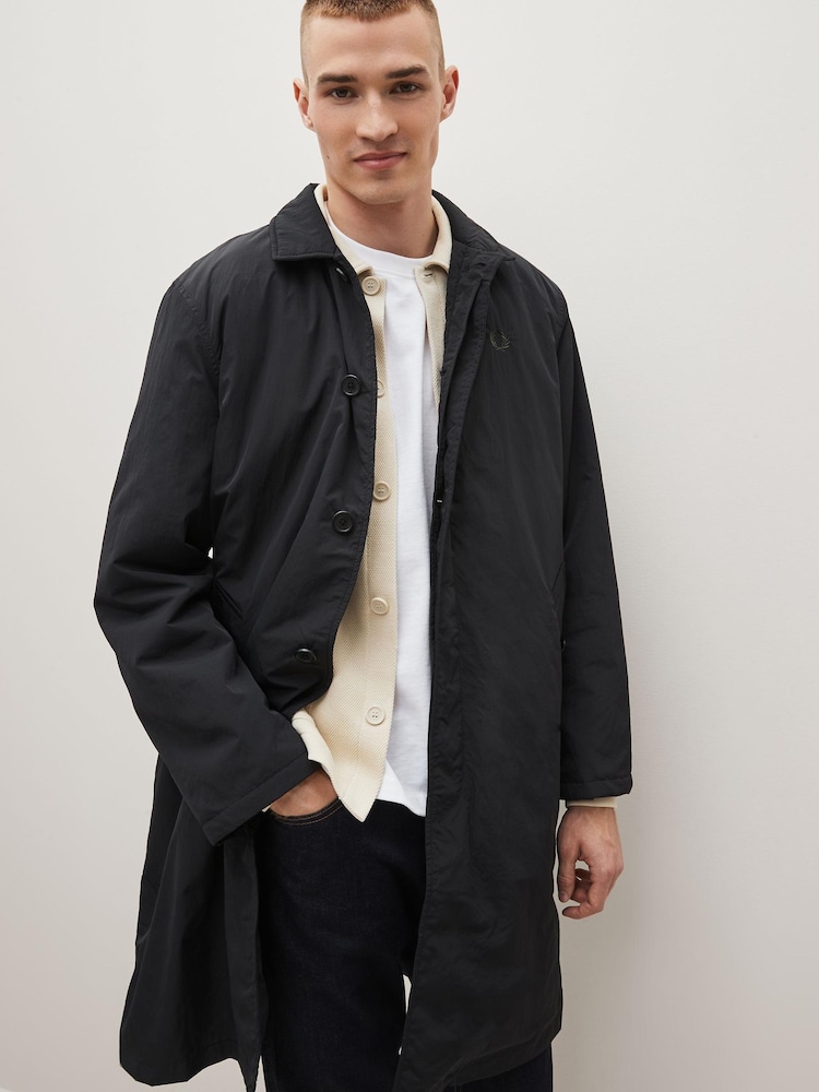 Fred Perry Nylon Mac Black Jacket - Image 1 of 6