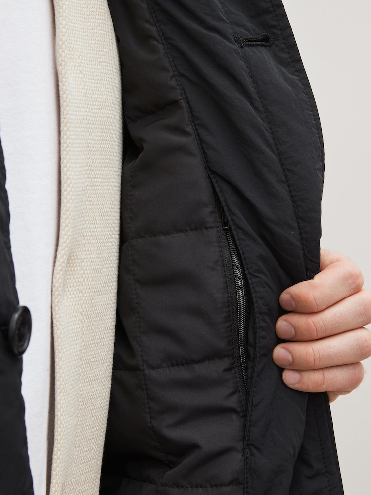 Fred Perry Nylon Mac Black Jacket - Image 5 of 6