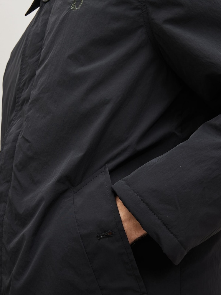 Fred Perry Nylon Mac Black Jacket - Image 6 of 6