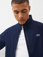 Lacoste Navy Golf Zip-Close Waterproof Windbreaker - Image 3 of 4