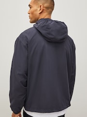 Lacoste Navy Water-Resistant Sports Jacket with Removeble Hood - Image 2 of 5
