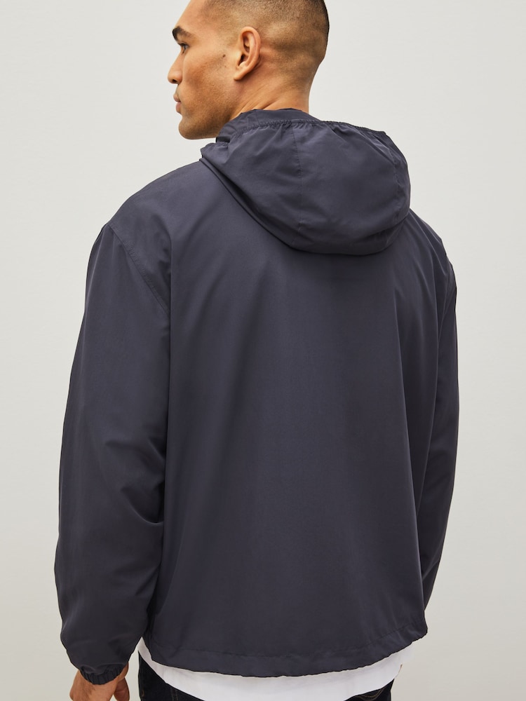 Lacoste Navy Water-Resistant Sports Jacket with Removeble Hood - Image 2 of 5