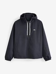 Lacoste Navy Water-Resistant Sports Jacket with Removeble Hood - Image 5 of 5