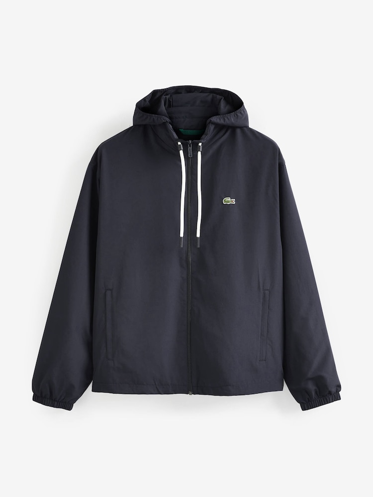 Lacoste Navy Water-Resistant Sports Jacket with Removeble Hood - Image 5 of 5
