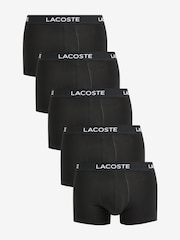 Lacoste 5 Pack Black Trunks - Image 5 of 10