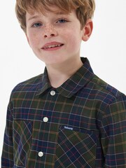 Barbour® Brown Classic Tartan Boys Shirt - Image 4 of 7