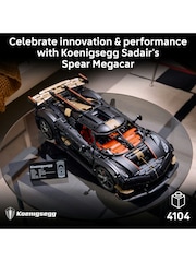 LEGO Technic™ Koenigsegg Sadair’s Spear Megacar - Engineering Kit for 18+ - 42232 - Image 4 of 8