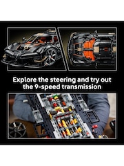 LEGO Technic™ Koenigsegg Sadair’s Spear Megacar - Engineering Kit for 18+ - 42232 - Image 5 of 8