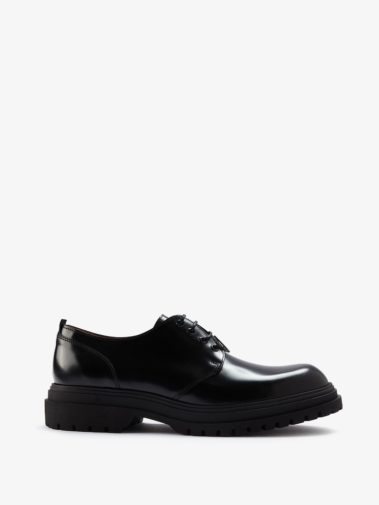 Fred Perry Derby Black Shoes - Image 1 of 6