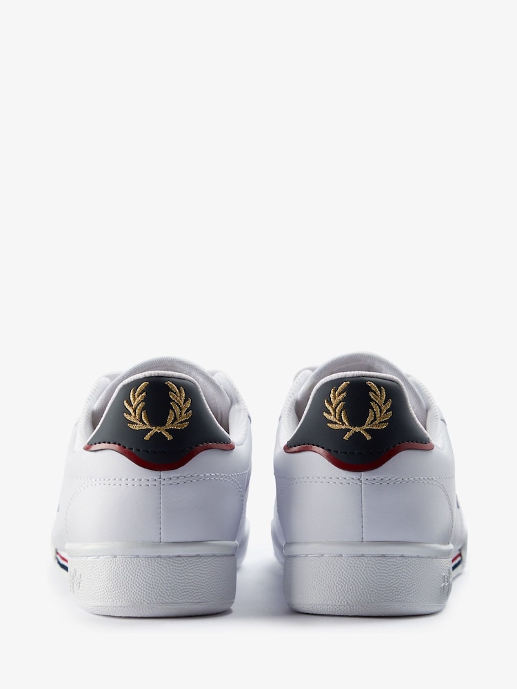 Fred Perry B722 Leather Trainers - Image 3 of 6