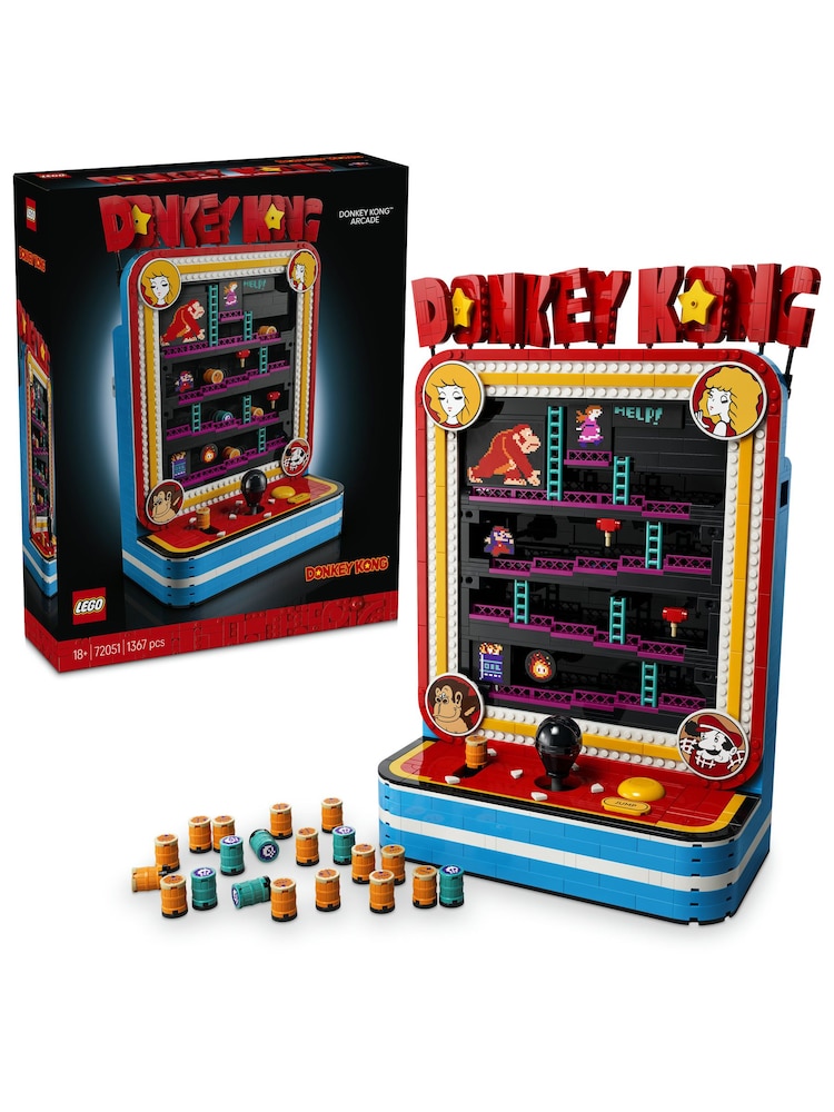 LEGO Donkey Kong Arcade - Building Set for Adults, Ages 18+ - Collectible for Gaming Fans - 72051 - Image 1 of 9 LEGO Donkey Kong Arcade - Building Set for Adults, Ages 18+ - Collectible for Gaming Fans - 72051 - Image 1 of 9