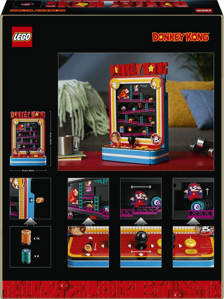 LEGO Donkey Kong Arcade - Building Set for Adults, Ages 18+ - Collectible for Gaming Fans - 72051 - Image 2 of 9 LEGO Donkey Kong Arcade - Building Set for Adults, Ages 18+ - Collectible for Gaming Fans - 72051 - Image 2 of 9