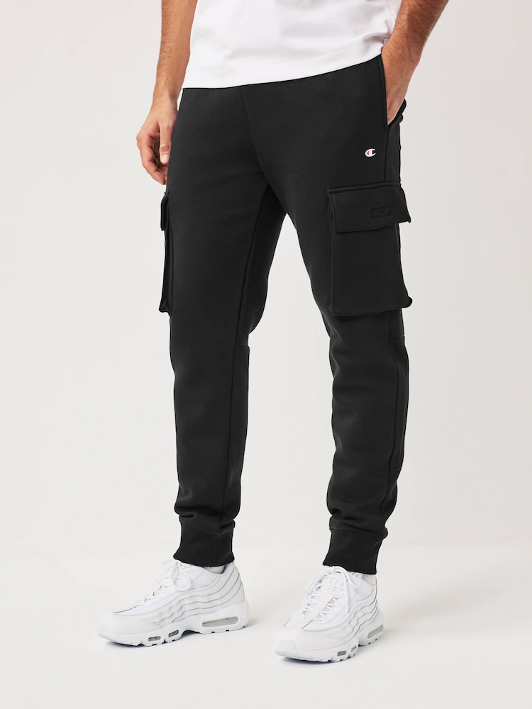 Champion Black Cargo Joggers - Image 1 of 4