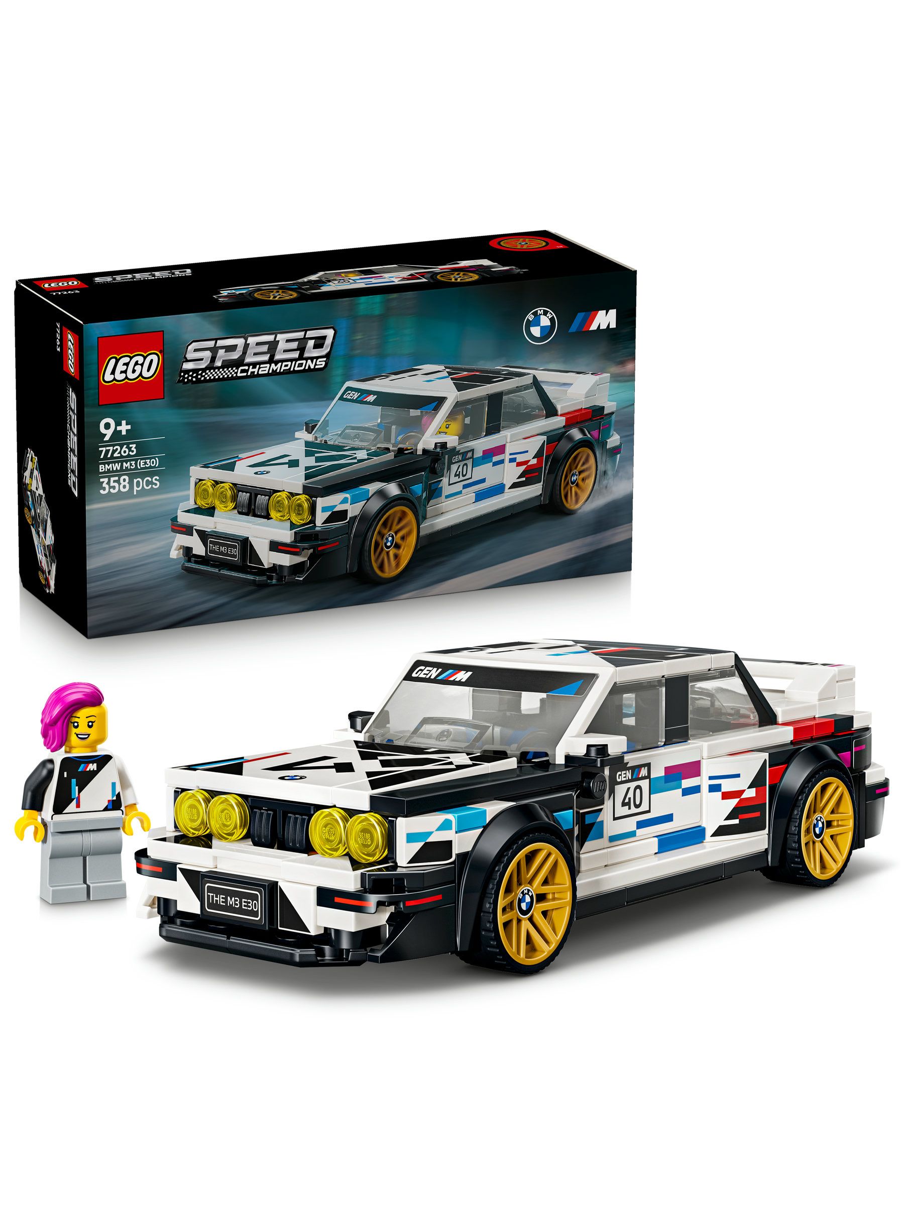 Lego Speed Champions Bmw M3 (E30) Toy Car Set 77263 - Image 25