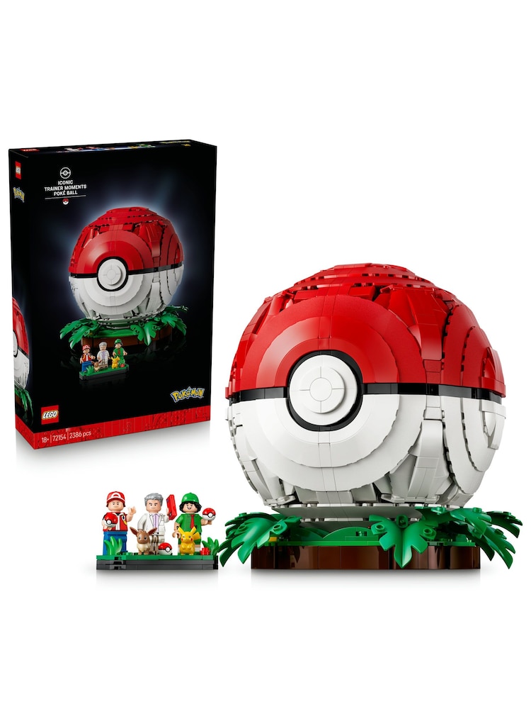 LEGO Pokémon Iconic Trainer Moments Poké Ball - Building Set for Adults, Ages 18+ - 72154 - Image 1 of 7 LEGO Pokémon Iconic Trainer Moments Poké Ball - Building Set for Adults, Ages 18+ - 72154 - Image 1 of 7