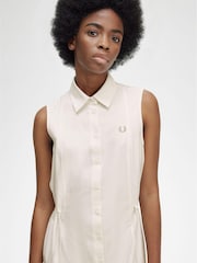 Fred Perry Sleeveless Shirt White Dress - Image 10 of 11