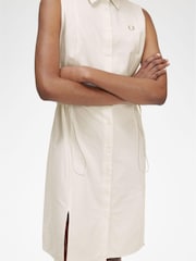 Fred Perry Sleeveless Shirt White Dress - Image 11 of 11