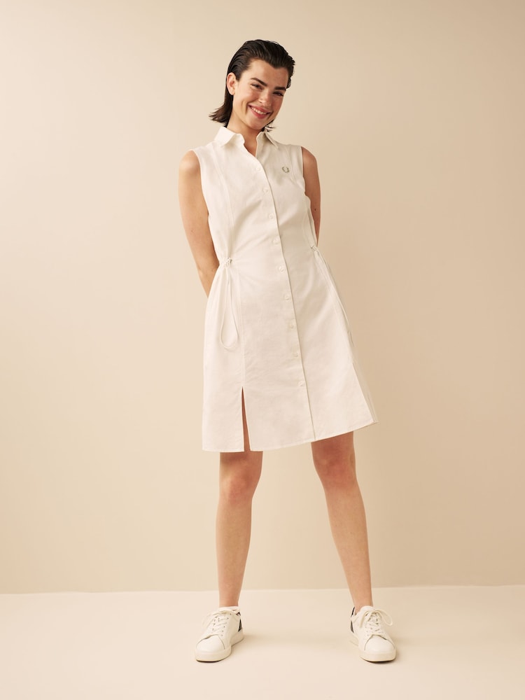 Fred Perry Sleeveless Shirt White Dress - Image 2 of 11
