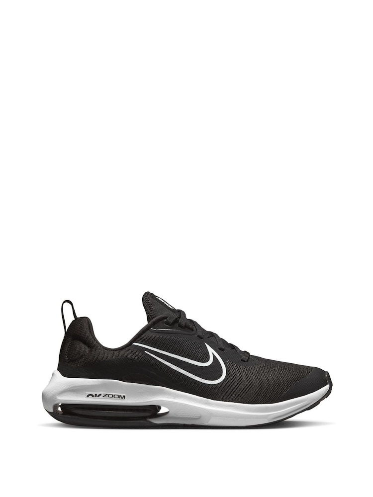 Nike Black/White Youth Air Zoom Arcadia 2 Running Trainers - Image 1 of 11
