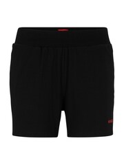 HUGO Black Stretch Cotton Jersey Shorts - Image 5 of 6