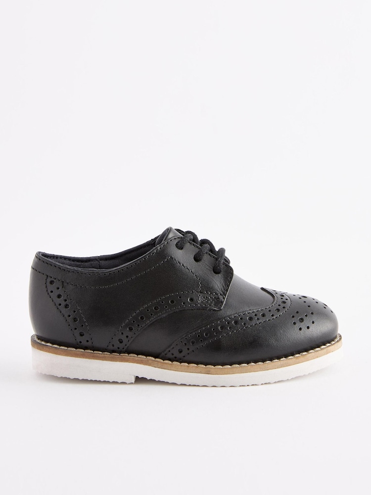 Schwarz/Weiß - Eleganter Budapester aus Leder - Bild 2 von 5 Schwarz/Weiß - Eleganter Budapester aus Leder - Bild 2 von 5
