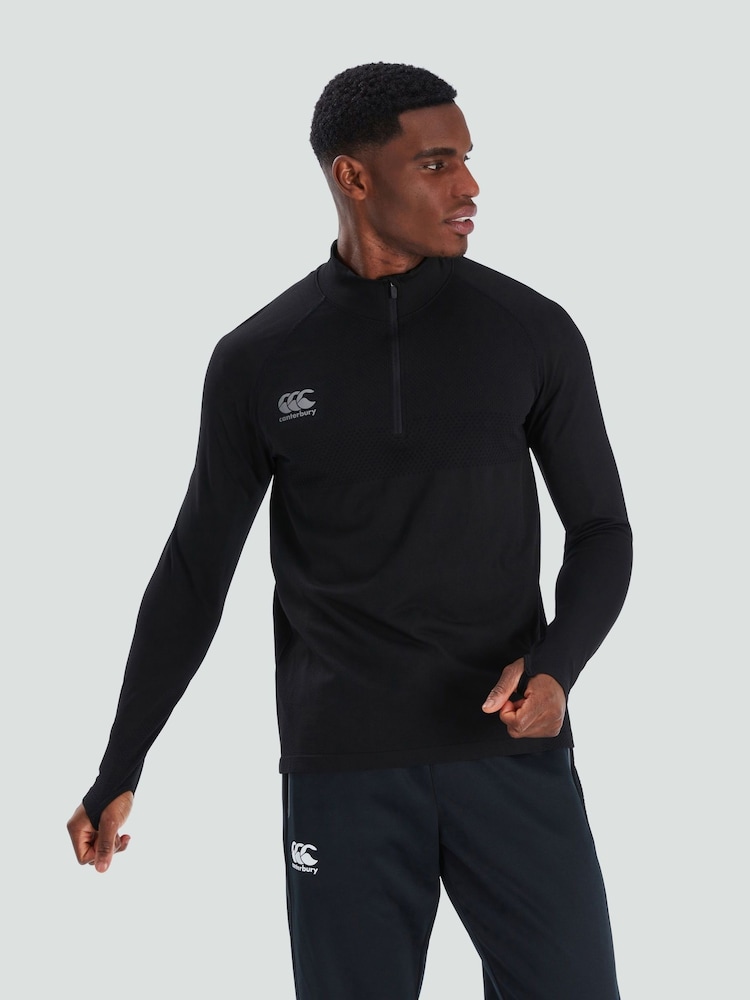 Canterbury Seamless Black 1st Layer Top - Image 1 of 7