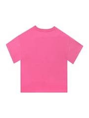 Character Pink Barbie Logo 100% Cotton T-Shirt - Image 2 of 5
