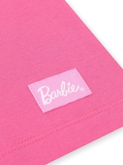 Character Pink Barbie Logo 100% Cotton T-Shirt - Image 4 of 5