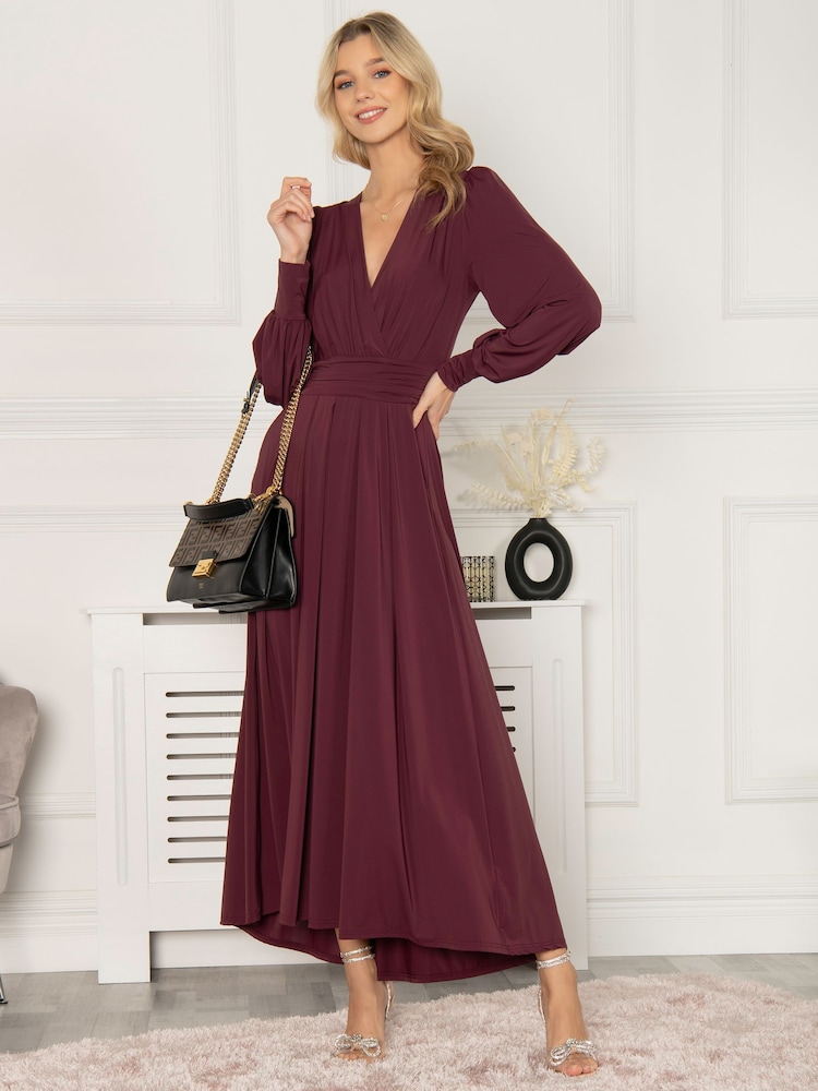 jersey long sleeve maxi dress Buy Jolie Moi Red Rashelle Jersey Long Sleeve Maxi Dress from Next USA