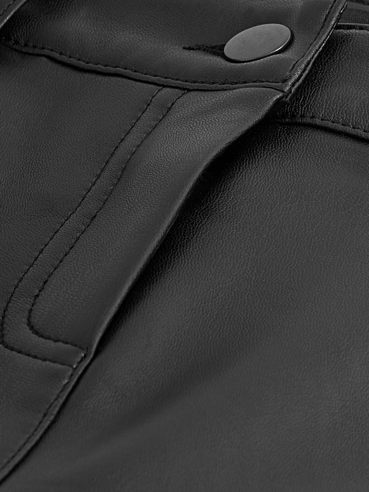 Negro - Leggings de cuero sintético de PU - Imagen 6 de 6 Negro - Leggings de cuero sintético de PU - Imagen 6 de 6
