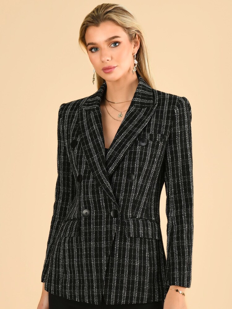 Jolie Moi Sloane Military-Jacke aus Tweed - Bild 1 von 5
