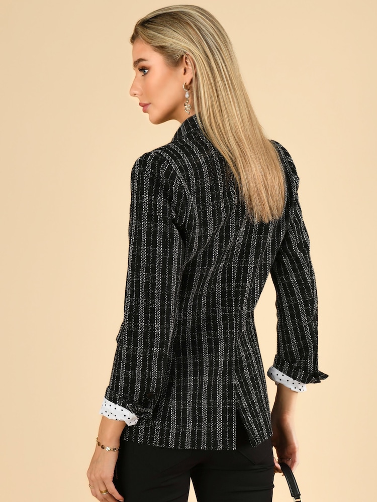 Jolie Moi Sloane Military-Jacke aus Tweed - Bild 2 von 5