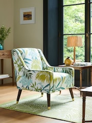 Nina Campbell Nassua Blue Rosebury Accent Chair - Image 1 of 7