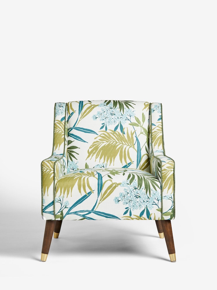 Nina Campbell Nassua Blue Rosebury Accent Chair - Image 2 of 7