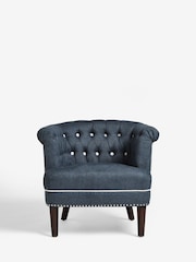 Nina Campbell Clabon Indigo Milbourne Accent Chair - Image 2 of 7