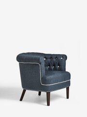 Nina Campbell Clabon Indigo Milbourne Accent Chair - Image 3 of 7