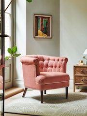 Nina Campbell Clabon Coral Milbourne Accent Chair - Image 1 of 7