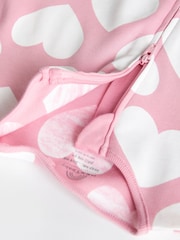 Pink/White Two Way Zip 100% Cotton Baby Sleepsuits 3 Pack (0-3yrs) - Image 5 of 8
